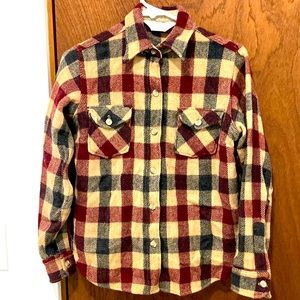 Vintage Wool Plaid Shirt by Woolrich Woman 1950’s 1960’s